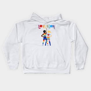 Love Is Love Is A Rainbow Kids Hoodie